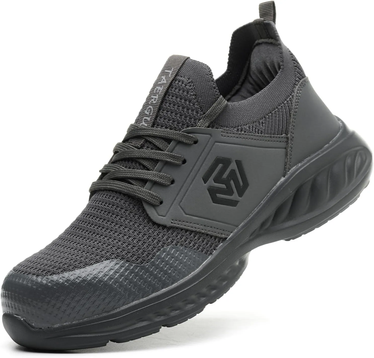 Steel Toe Shoes for Men Indestructible Non Slip Safety Shoes Lightweight Steel Toe Sneakers Slip On Work Shoes Loafers