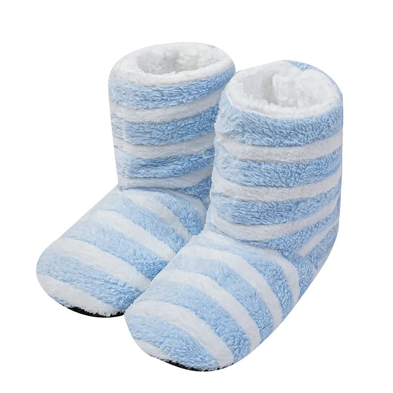 Striped Slipper Boots for Women