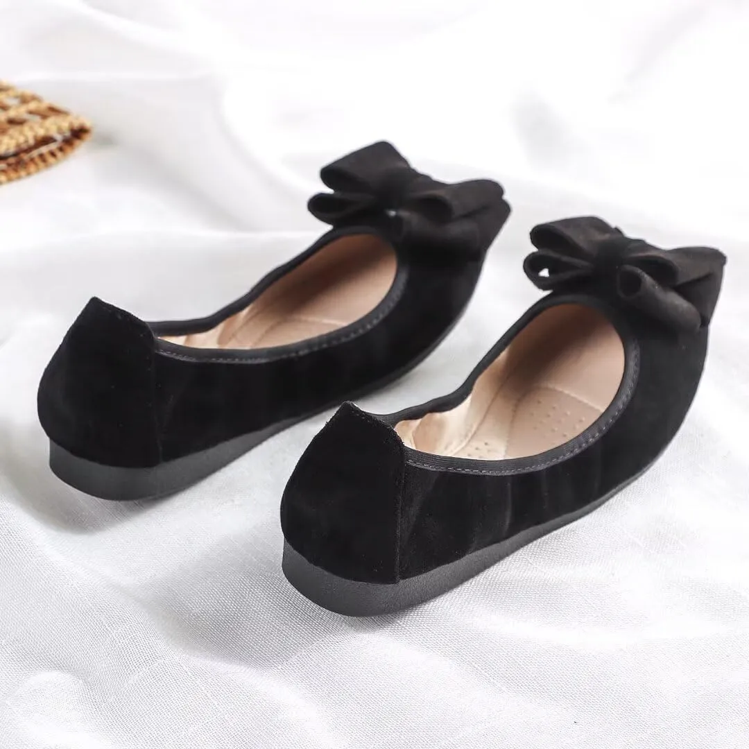 Stunner Womens Foldable Pointed Toe Ballet Flats Rhinestone Loafers Fashion Flats