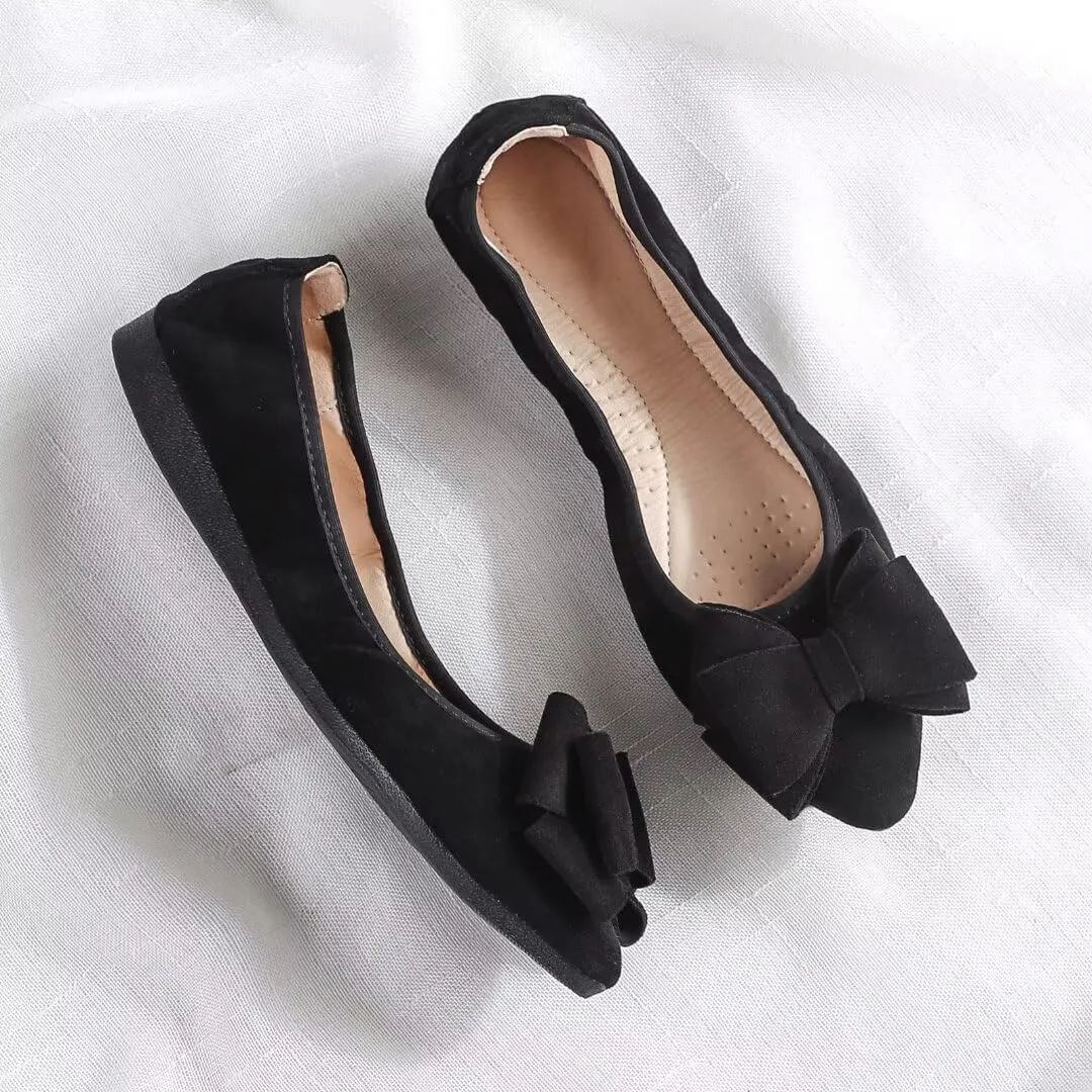 Stunner Womens Foldable Pointed Toe Ballet Flats Rhinestone Loafers Fashion Flats
