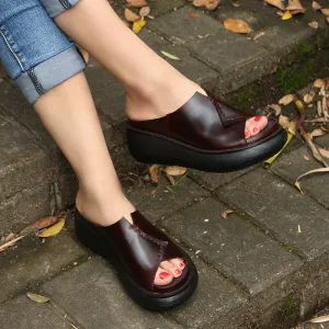 Summer Wedge Retro Slipper | Gift Shoes
