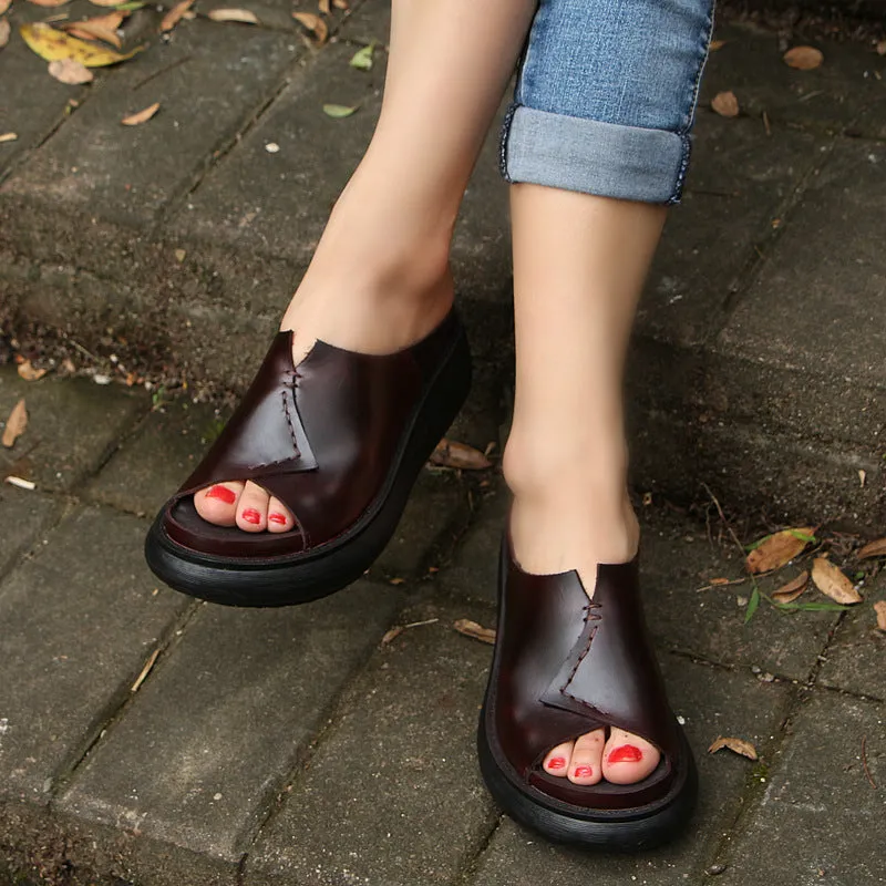 Summer Wedge Retro Slipper | Gift Shoes