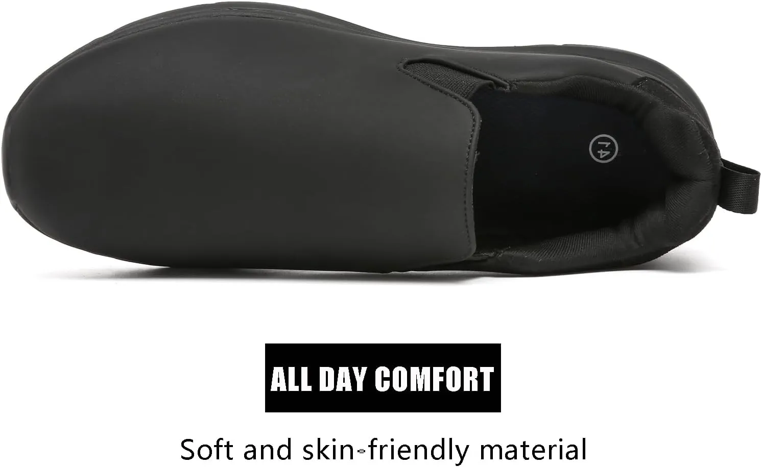 ulogu Non Slip Waterproof Shoes for Men WomenOil Resistant Slip On Work Loafers