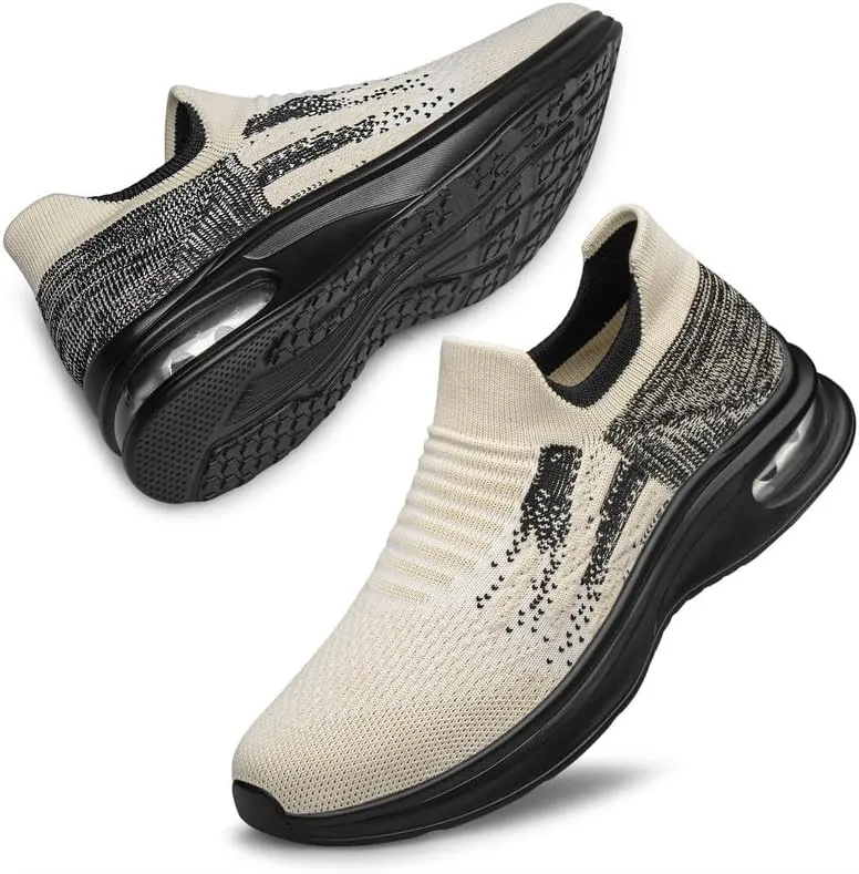 Vidbiv Slip on Shoes for Men, Casual Walking Lightweight Loafers, Breathable Mens Shoes, Comfortable Hands Free Slip-on Shoes for Work, Traveling