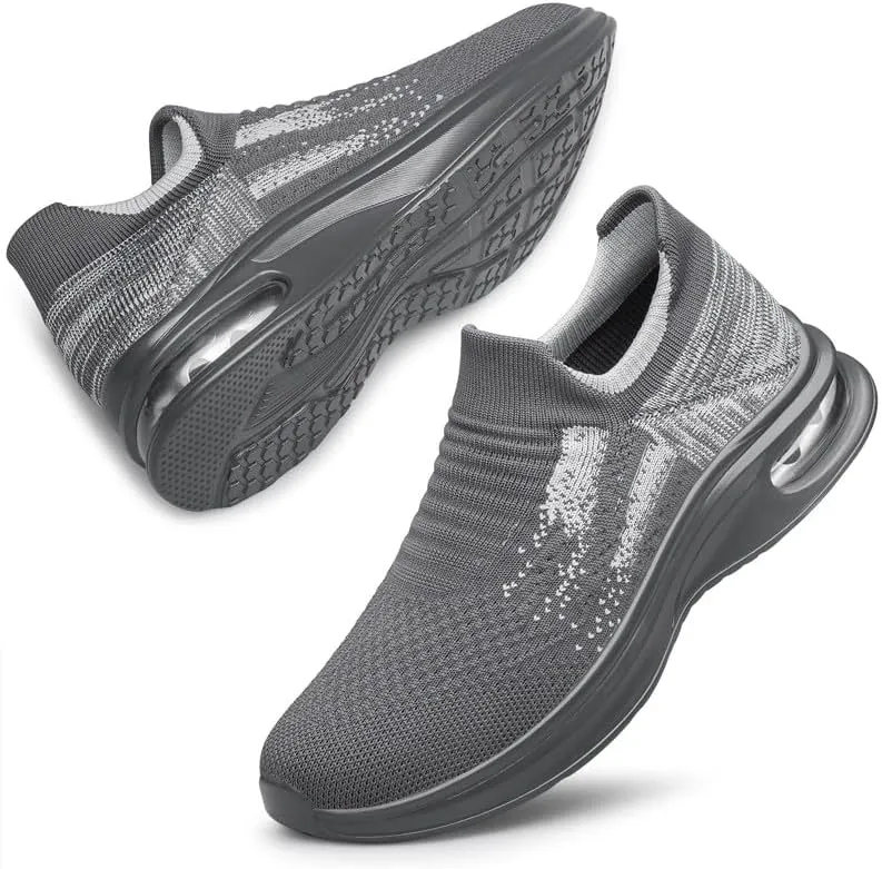 Vidbiv Slip on Shoes for Men, Casual Walking Lightweight Loafers, Breathable Mens Shoes, Comfortable Hands Free Slip-on Shoes for Work, Traveling