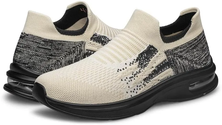Vidbiv Slip on Shoes for Men, Casual Walking Lightweight Loafers, Breathable Mens Shoes, Comfortable Hands Free Slip-on Shoes for Work, Traveling