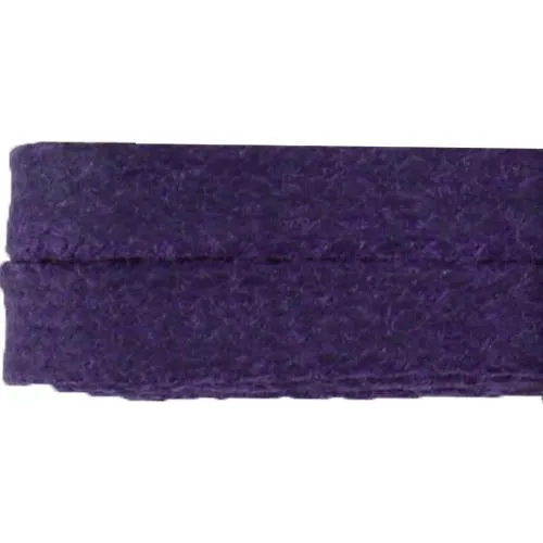 Waxed Cotton 1/4" Flat Dress Laces Custom Length with Tip -Pansy Purple (1 Pair Pack) Shoelaces