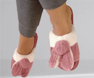 Women Pantoufle slippers - Open toe (pink x white)